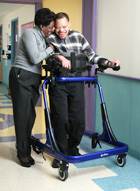 New XL gait trainer is designed for larger residents New XL gait trainer is designed for larger residents